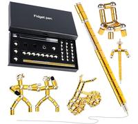 Penna a Sfera Magnetica, Divertente Multifunzione Penna Magnetica di Sollievo Dallo Stress Penna Magnetica Cool Pen Gadgets, Regalo per I Giovani Uomini Donne (Oro)