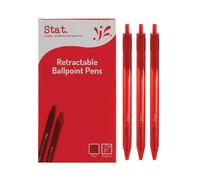 Penna a sfera media retrattile Stat, inchiostro non tossico, ad asciugatura rapi