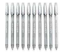 Penna A Sfera Metallic Doodler'z Zebra 1.0mm Inchiostro Argento Confezione Da 10
