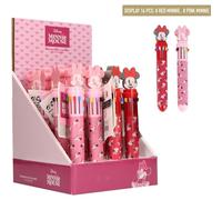 Penna a sfera Minnie - Penna a sfera a forma di personaggio Disney, ideale per ragazze, adolescenti e fan dell'universo classico, Minnie, Taglia unica, Licenza