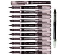 Penna a sfera Morning Glory Pro Mach - Punta fine da 0,38 mm (confezione da 12 penne) 1 ricarica (nero)