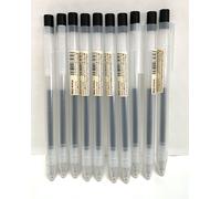 Penna a sfera MUJI Color Gel inchiostro nero 0,3 mm / 10 pezzi / Made in Japan