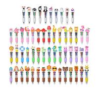 Penna a sfera multicolore 4-Color-in-1 Penne da scrittura retrattile multicolore per diario codifica a colori scrittura efficiente con disegni