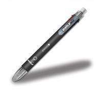 Penna a sfera multicolore 6 in 1 include una penna a sfera in 5 colori, 1 cancellino automatico per la scrittura di scrittura ufficio scuola design accattivante