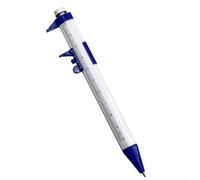 Penna a sfera multifunzione con calibro a corsoio da 150 mm, con inchiostro gel da 1 0 mm, per misurare e scrivere, strumento di cancelleria per ufficio e scuola (blu)