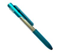 Penna a sfera multifunzione da 10,2 cm, con luce LED, porta telefono pieghevole e pennino capacitivo per lettura notturna, ufficio e scuola, confezione da 6