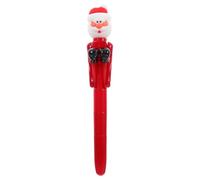 Penna a Sfera Natalizia Babbo Natale in Silicone Rosso Creativa | Ufficio, Studenti e Amici, Impugnatura Antiscivolo, per Quaderni, Biglietti e Attività in Classe