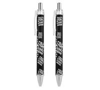 Penna a sfera nera con scritta in inglese "His Fight Is My Fight Is My Fight Lung Cancer Awareness", per ufficio, diario, simpatica e divertente