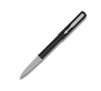 Penna a sfera Parker Beta Neo nera con finiture cromate a clip rivestite -...