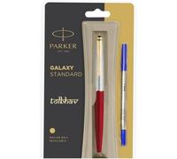 Parker Galaxy Gt a Sfera Penna Finiture IN Oro Punta Rosso Corpo Blu Ink Vector