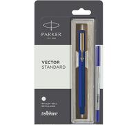 Penna a sfera Parker Vector Standard GT Roller blu nero bordo oro RB nuova
