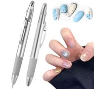 Penna a sfera per nail art a 2 pezzi, penna a sfera per nail art a 4 in 1, pennarelli, strumenti e forniture per saloni di bellezza, strumenti artistici multifunzionali per la pittura