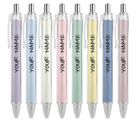 Penna a sfera personalizzata, personalizzabile con incisione nome compleanno, colori a scelta, Crea un regalo davvero unico per affari, ufficio anniversario, Natale