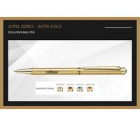 Penna a sfera Pierre Cardin Cristal oro satinato GT inchiostro blu cristallo ...