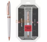 Penna a sfera Pierre Cardin Monte Rosa oro rosa bianco - Premium