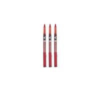Penna a sfera Pilot BX V5 rossa Hi-Tecpoint extra fine, punta da 0,5 mm, larghezza del tratto 0,3 mm (confezione da 3)
