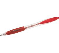 Penna a sfera retrattile Bic Atlantis Classic - Punta da 1 mm - Corpo trasparente con impugnatura - Colore rosso NEW