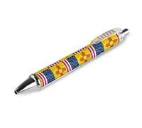 Penna a sfera retrattile con bandiera degli Stati Uniti e del New Mexico, punta fine da 0,5 mm, inchiostro nero, forniture per ufficio per insegnante, 1 pezzo come foto 3