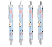 Penna a sfera retrattile con bandiera della città degli Stati Uniti, con bandiera di San Pietroburgo, 0,5 mm, scrittura fine e liscia, per casa e ufficio, nera, 1 pezzo