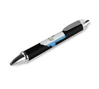 Penna a sfera retrattile con mappa della bandiera del Guatemala, 0,5 mm, scrittura fine e liscia, per casa e ufficio, colore nero, 1 pezzo come foto 1