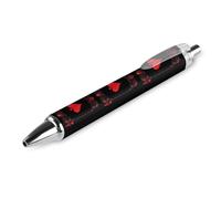 Penna a sfera retrattile con medusa psichedelica, inchiostro nero, punta fine da 0,5 mm, forniture per ufficio, 2 pezzi