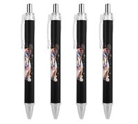 Penna a sfera retrattile con motivo bull-dog inglese Il quarto di luglio, per uomini e donne, ufficio, lavoro, regali personalizzati, 4 pezzi come foto 2