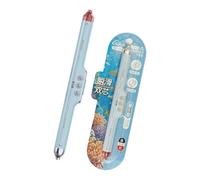 Penna a sfera retrattile con punta 2 penne a sfera colorate in 1, punta fine da 0,5 mm, per scuola, compiti a casa, appunti, prendere appunti