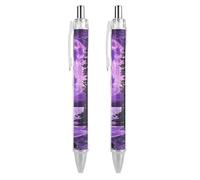 Penna a sfera retrattile con scritta "Be Careful Or You'll End Up In My Sermon", inchiostro nero, punta fine da 0,5 mm, 4 pezzi