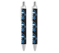 Penna a sfera retrattile con scritta "I'm Gaming Can't Hear You" da 0,5 mm, scrittura fluida con impugnatura comoda, forniture per ufficio, per uomini e donne, 2 pezzi come immagine 1