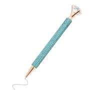 Penna a sfera retrattile con strass, con grande gemma | Penna Bling all'ingrosso per frasi quotidiane, scrivania, amici, compagni, uffici, infermieri,