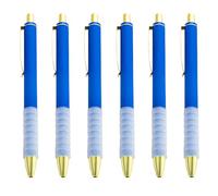 Penna a sfera retrattile da 1,0 mm, 6 pezzi, per scuola e ufficio, penne a sfera per scrittura fluida a olio creativa, forniture per ufficio scolastico
