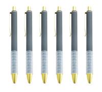 Penna a sfera retrattile da 1,0 mm, 6 pezzi, per scuola e ufficio, penne a sfera per scrittura fluida a olio creativa, forniture per ufficio scolastico