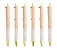 Penna a sfera retrattile da 1,0 mm, 6 pezzi, per scuola e ufficio, penne a sfera per scrittura fluida a olio creativa, forniture per ufficio scolastico