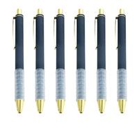 Penna a sfera retrattile da 1,0 mm, 6 pezzi, per scuola e ufficio, penne a sfera per scrittura fluida a olio creativa, forniture per ufficio scolastico