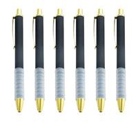 Penna a sfera retrattile da 1,0 mm, strumento di scrittura scorrevole, per schizzi e appunti, 6 pezzi