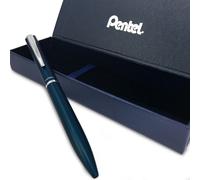 Penna A Sfera Retrattile Deluxe Boxata Pentel Energel Philography Blu Navy