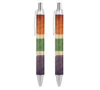 Penna a sfera retrattile divertente con bandiera vintage del Sud Africa, 0,5 mm, penne a sfera, penne da lavoro, regali per ufficiali, unisex, 4 pezzi