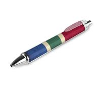 Penna a sfera retrattile elegante con bandiera del Sud Africa, inchiostro nero a rullo fine da 0,5 mm, per penne a diario