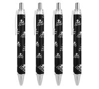 Penna a sfera retrattile nera da neve per la gente da sci, punta fine da 0,5 mm, ad asciugatura rapida, scrittura liscia, 1 pezzo come da foto 3