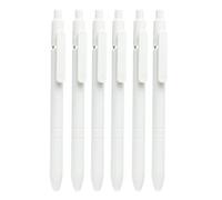 Penna a sfera retrattile per firma aziendale, 6 pezzi, per firma dell'ufficio, con punta da 0,5 mm, per scrivere senza intoppi