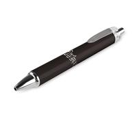 Penna a sfera retrattile, stile vintage, con note musicali nere e bianche, extra fine, 0,5 mm, inchiostro nero, ricaricabile, ultra liscia, penna a sfera per donne, uomini, ragazzi e bambini