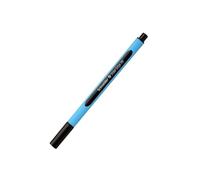 Penna a sfera Schneider Writing Instruments Slider Edge, modello con cappuccio, XB, nera, colore fusto ciano-nero, 1 pezzo