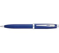 Penna A Sfera Sheaffer 100 Blu Lucido Con Finitura In Cromo