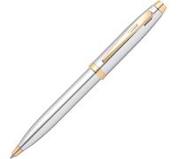 Penna A Sfera Sheaffer 100 In Cromo Lucido Con Finiture Dorate