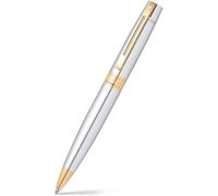 Penna Sheaffer 300 con finiture cromate/dorate e pennino in acciaio/acciaio medi