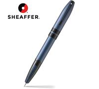 Penna A Sfera Sheaffer Icon Blu Metallico Con Finiture PVD Nero Lucido E0911053