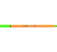 Fineliner Point 88 - tratto 0,4mm - verde fluo - Stabilo