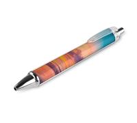Penna a sfera stampata con sole, tramonto, spiaggia, paesaggio oceanico, per adulti, inchiostro nero, ad asciugatura rapida, penne per scrittura liscia, 1 pezzo come foto 2