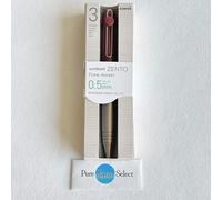 penna a sfera uniball ZENTO Flow Model 3 colori 0,5 mm bordeaux nero/rosso/bl...