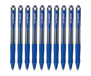 三菱鉛筆 Penna a sfera Very Easy Knock Chunky da 1,4 mm, confezione da 10, colore: blu